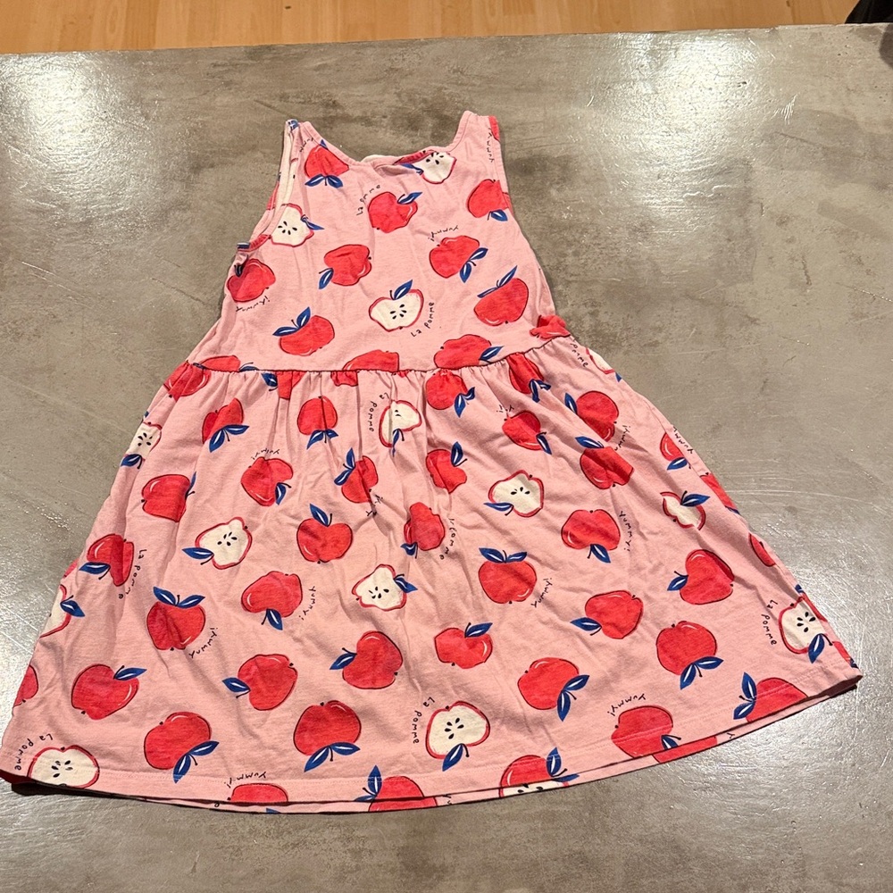 H&M Pink Apple Print Kids Casual Dress - Picture 4 of 4